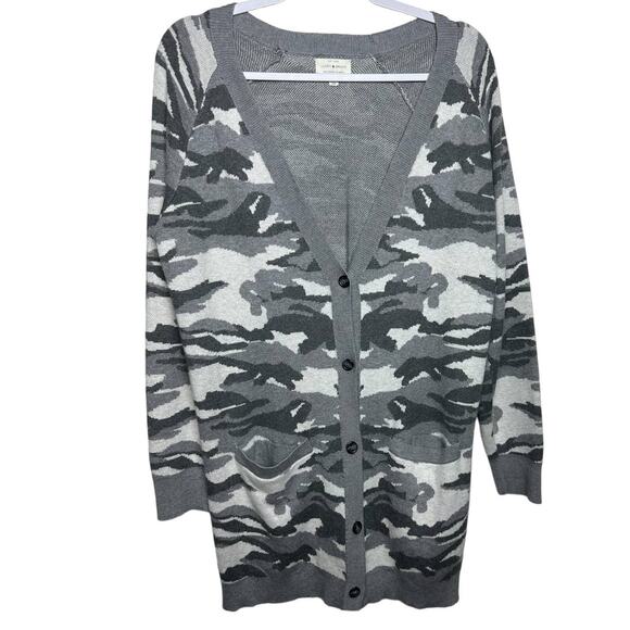 Lucky Brand Medium Camo Cardigan - Picture 1 of 3